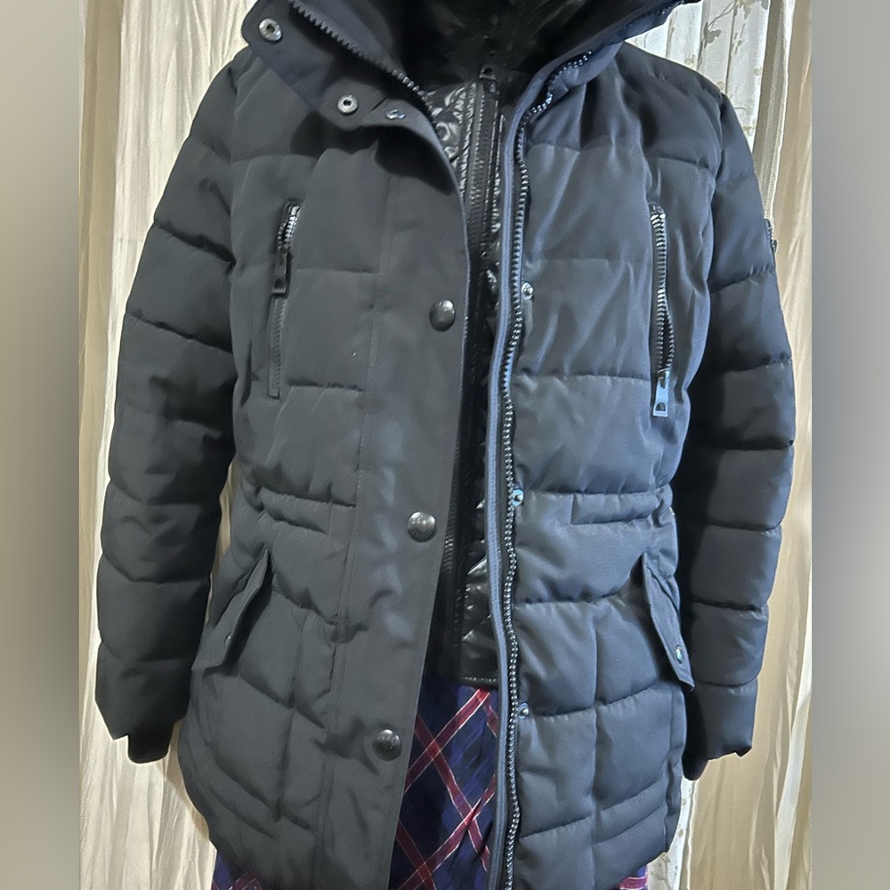 Guess Double Breasted Thick Warm Winter Jacket In… - image 4